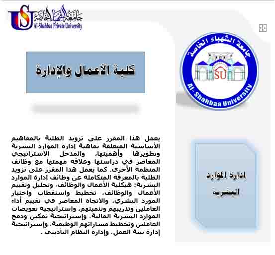 Human Resources Management
